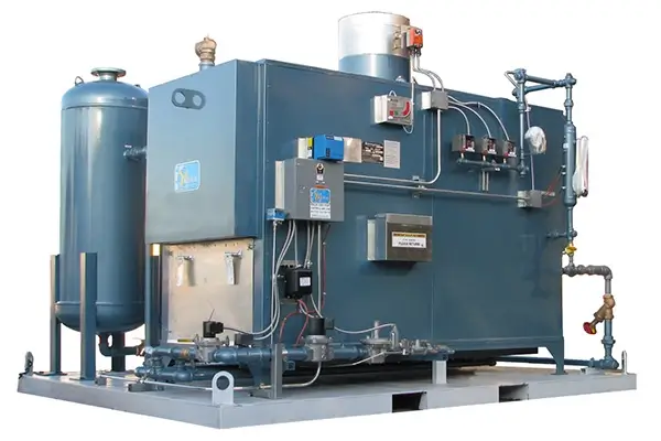 Skid-mounted gas steam boiler